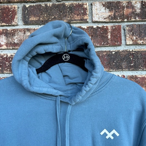 HVIII Brand Goods Hoodie Blue White Logo Powerlifting Weight Gym Size Medium M - Picture 3 of 9